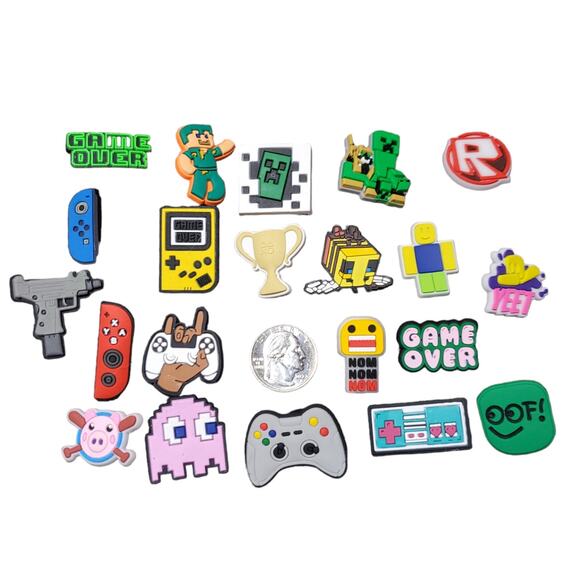 21 Video Game Themed Croc Charms - Shoe Accessories - Picture 6 of 6